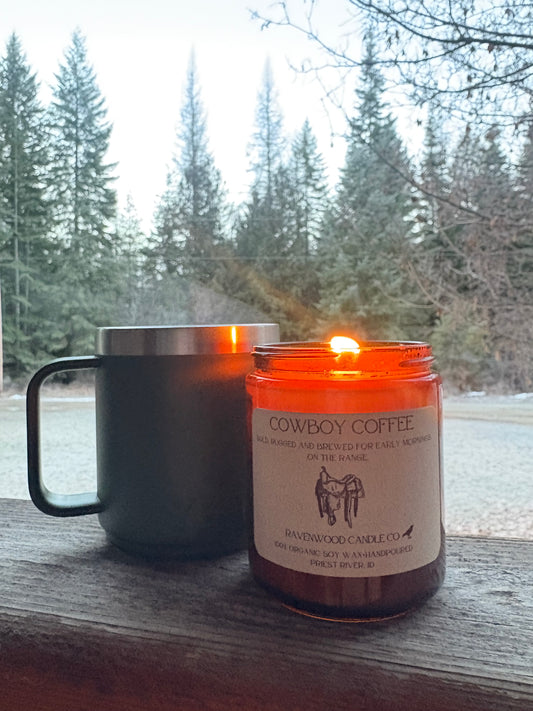 Cowboy Coffee Soy Candle 7oz.