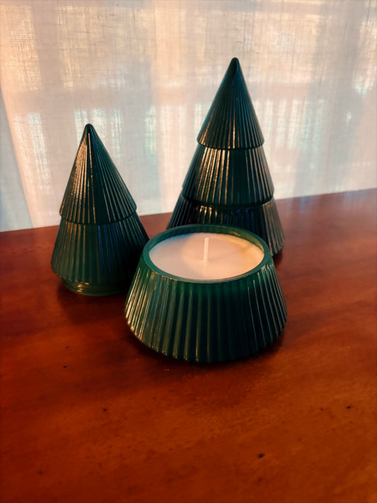 Limited Edition Glass Tree Candle